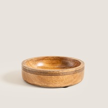 Raye Ahşap Sunum Kasesi 15x15x4 Cm Natural