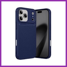 Bezos İphone 17 Pro Uyumlu Auto Focus Karbon Kapak - Lacivert Bty