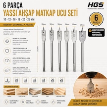 6 Parça Yaprak Matkap Ucu Seti