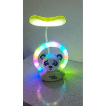 Panda Masa Üzeri Gece Lambası Hediyelik Ürün Boyut:20 Cm Çok Renkli