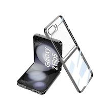 Samsung Galaxy Z Flip 5 Kılıf Fold Element Kapak - Siyah 0.2M-Çok Renkli