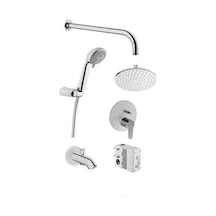 Artema Flow Round Ankastre Banyo Seti - A49306 Gümüş