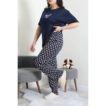 Modi Milan Büyük Beden Pijama Takımı Lacivert - 53735.1952. Açık Lacivert