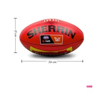 Avessa Sherrin Afl Game Ball American Football Gerçek Deri Kırmızı