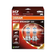 Osram Ampul H7 55w 12v Px26d5x2trqr2b Osram Night Breaker - Osr 64210nb220-2hb