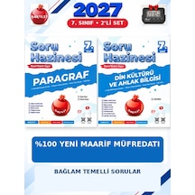 Soru Hazinesi 2027 7.sınıf Paragraf-din %100 Maarif Model Bağlam Temelli Soru Hazinesi Seti+kronometre