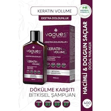 Keratin Volume Ekstra Dolgun Hacimli Saçlar, Dökülme Karşıtı Hızlı Uzama Etkili Bitkisel Şampuan Tüm Saç Tipleri