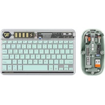 Jeemson Yeşil Renkli Kablosuz Klavye-fare Seti: Abs Malzeme, 10m Menzil, 400mah Pil, 5m Tuş Ömrü, Optik Teknoloji Diğer