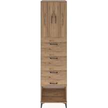 Hyperion Dolap 2 Raflı 4 Çekmeceli 2 Kapaklı 60x44x243 Çam-çam Çam