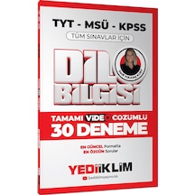 Yediiklim 2025 Kpss Msü Tyt Dil Bilgisi Tamamı Video Çözümlü Tüm Sınavlar İçin 30 Deneme