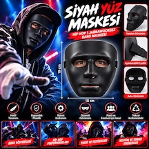 Bezos Siyah Renk Hip Hop Anonim Jabbawockeez Dans Maskesi 18x19 Cm Strsnl Diğer