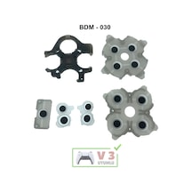 Ps5 İç Lastik Seti V3 Uyumlu Bdm-030 Silikon İletken Ps5 Yedek Parça Kol Tamiri Siyah
