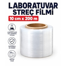 Laboratuvar Streç Filmi 10cm X 200m - Şeffaf Film