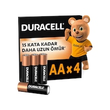 Ayrex Duracell Aa Alkalin Kalem Pil 4'lü Paket 1,5 V Lr6/mn1500
