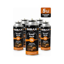 Sibax Siboplu Gaz Kartuşu Kamp Gazı 400ml 5'li Lacivert