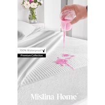 Premium Sıvı Su Geçirmez Fitted Full Kenar Tek Kişilik Çift Kişilik Sessiz Yatak Koruyucu Alez Beyaz