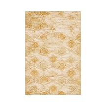 Kartela Halı Liva Halı Jüt Taban Dokuma Halı Hardal Sarısı - 120 X 180 Cm