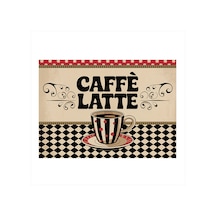 Caffè Latte Poster Tasarımı Modern Mdf Tablo