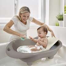 Mey İthalat 7270 Hippo Oyuncak Bebek Yıkama Küveti Ve Desteği Stone Gri