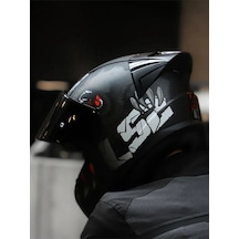 Rapid 2 Race Clawn Mat Siyah-gri-kırmızı Kask Siyah Vizörlü+ Spoıler Mat Siyah-gri-kırmızı