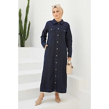 Neways 6373 - Uzun Kot Ceket Lacivert