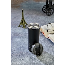 Cooker Moodflip 400 Ml Paslanmaz Çelik Bardak Termos Ckr2050 Siyah