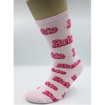 Barbie Desenli Kolej Çorap