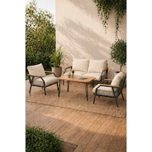 Daisy Antrasit 2+1+1 Masalı Krem Bahçe Balkon Takımı Makrome Örgülü Fermuarlı Metal Kanepe Seti Krem Daisy Antrasit 2+1+1 Masalı Krem Bahçe Balkon Takımı Makrome Örgülü Fermuarlı Metal Kanepe Seti Krem