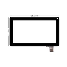 Dark Evopad C7028 Uyumlu 7'' Inç Siyah Dokunmatik 2.Versiyon