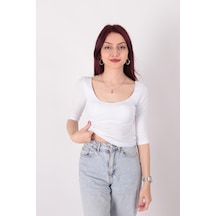 Busem S0016663 Kadın Bluz Beyaz