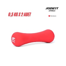 Joinfit Vinyl Neopren Dambıl Seti 0,5 Kg X 2 Adet Kırmızı