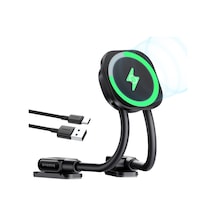 Baseus Primetrip C03s Pro 15w Magsafe Uyumlu Araç İçi Kablosuz Şarj Tutucu - Siyah