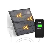 Pazly 1.5w 6v Taşınabilir Solar Şarj Aleti - Kamp, Açık Hava İçin Siyah Su Geçirmez