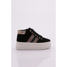 Dgn 1014 Kadin Kalin Taban Sneaker 1014-2007-R1680 Siyah