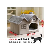 Derin Uyku İçin Yumuşak Kedi Yatağı, 1 Adet Büyük Boy