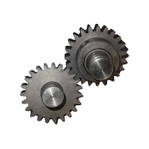 25mm Metal Dişli Çifti (7mm Çaplı Mile Setskurla Sabitlenmiş)