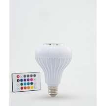 Rgb+w Led Ampul, 9w Renk Değiştirme Özellikli, E27 Duylu, Bluetooth Hoparlörlü, Uzaktan Kumandalı Dekoratif Aydın Diğer