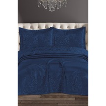 Royal Şönil Çift Kişilik Yatak Örtüsü 240x260 Cm Lacivert Lacivert