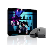 Va-11 Hall-a Kaymaz Dikişli Kauçuk Oyuncu Mousepad V1 - 22x18 Gaming Mouse Pad Fare Altlığı