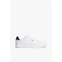 Tommy Hilfiger Icon Court Lıght Leather Erkek Beyaz Sneakers - Fm0fm05946