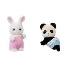 Sylvanian Families Epoch Esf5709 Tavşan Ve Panda Bebeğin Oyun Odası Oyuncak 000 Açık Krem