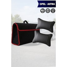 Opel Astra Uyumlu Bagaj Çantası Siyah Renk Koltuk Yastığı Lüks Model