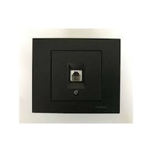 Grano Siyah Numeris Telefon Prizi Cat3 Mekanizma Çerçeve