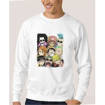 Anime Fairy Tail Glass Guild Emblem Baskılı Beyaz Erkek Sweat (528468482)