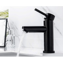 Sardıcı Lavabo Bataryası Siyah Kaplama Çift Su Girişli Yüksek Model