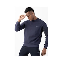 Maraton Sportswear Comfort Erkek Bisiklet Yaka Reglan Kol Basic Açık Lacivert Sweatshirt 22435-açık Lacivert
