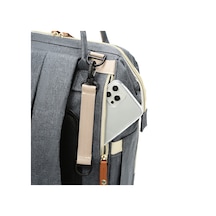 Büyük Kapasiteli Taşınabilir Anne Bebek Çantası Koyu Gri