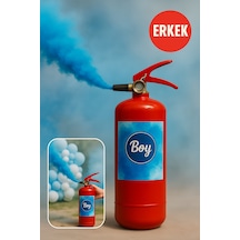 Mavi Dumanlı Cinsiyet Belirleme Bombası Gender Reveal Boy Smoke Yoğun Renkli Duman Spreyi