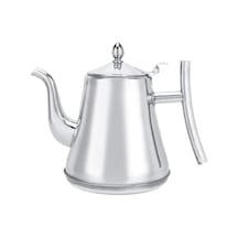 Çaydanlık, Uzun Saplı Paslanmaz Çelik Su Isıtıcısı, Demlikli Blooming Ve Yapraklı El Yapımı Su Isıtıcısı, Ev Kullanımı, Otel, Restoran 1,2 L