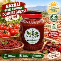 Nazop Domates Salçası Nazilli Güneş Kurutma 3,5 Kg.
